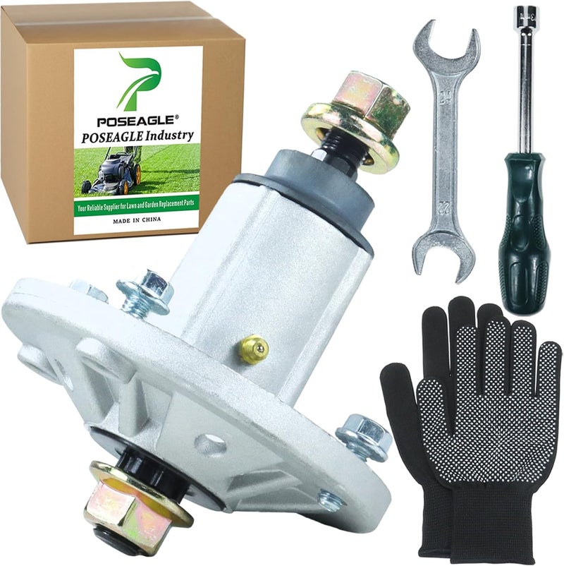 POSEAGLE Pre-Greased GY21099 Spindle Assembly Replaces GY20867 GY20592 for 190C D170 E180 G110 LA150 LA175 S180 100 Series Lawn Tractors - Image 1